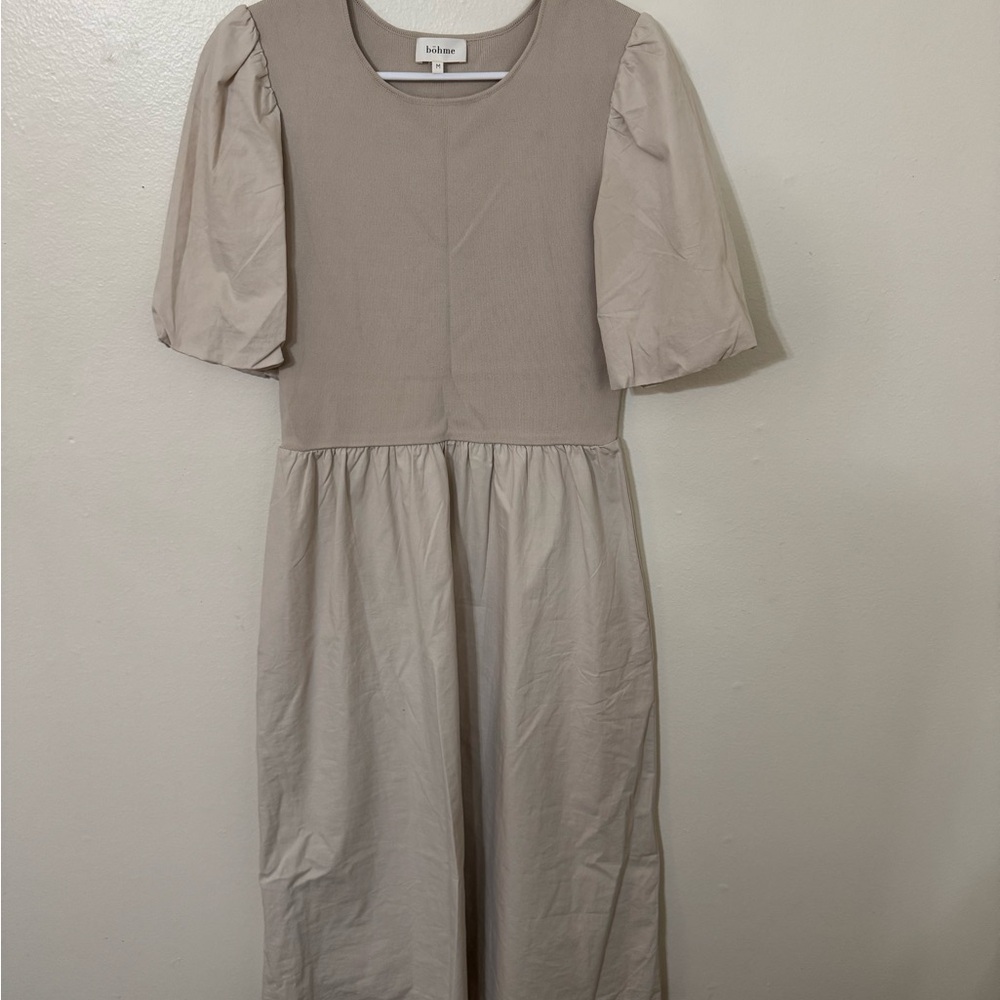 Bohme Taupe Midi Dress